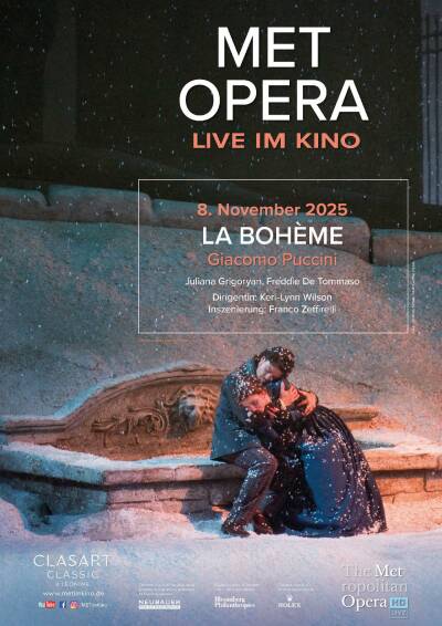 Filmplakat MET Opera: Puccini LA BOHEME 2025